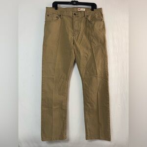 Wrangler Men's Khaki Slim Straight Jeans Size 36x30